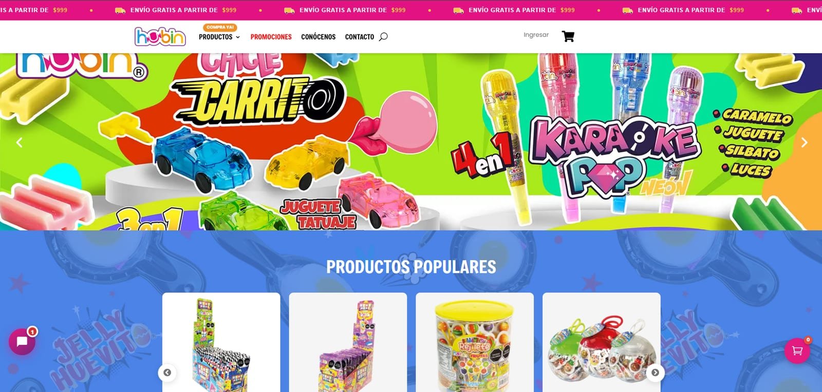 Productos Hubin — Ecommerce · WooCommerce